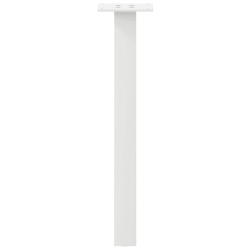 Nogi do stolika kawowego, 4 szt., biale, 42 cm, stal