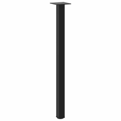 Nogi do stolika kawowego, 4 szt., czarne, 72-74 cm, stal