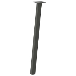 Nogi do stolika kawowego, 4 szt., antracyt, 72 cm, stal