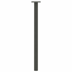 Nogi do stolika kawowego, 4 szt., antracyt, 72 cm, stal
