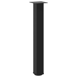Nogi do stolika kawowego, 4 szt., czarne, 72-74 cm, stal