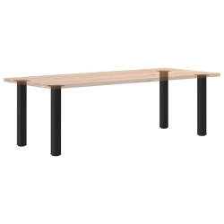 Nogi do stolika kawowego, 4 szt., czarne, 72-74 cm, stal