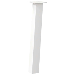 Nogi do stolika kawowego, 4 szt., biale, 72 cm, stal