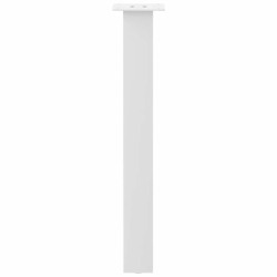 Nogi do stolika kawowego, 4 szt., biale, 72 cm, stal