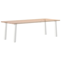 Nogi do stolika kawowego, 4 szt., biale, 72 cm, stal