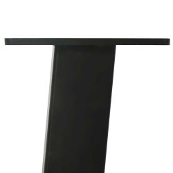 Nogi do stolika kawowego, 4 szt., czarne, 30 cm, stal