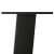 Nogi do stolika kawowego, 4 szt., czarne, 30 cm, stal