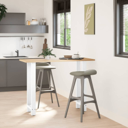 Nogi do stolika kawowego, białe, 2 szt., 40x(100-101) cm, stal