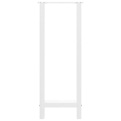 Nogi do stolika kawowego, białe, 2 szt., 40x(100-101) cm, stal