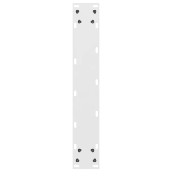 Nogi do stolika kawowego, białe, 2 szt., 40x(100-101) cm, stal