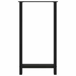 Nogi do stolika kawowego, czarne, 2 szt., 60x(110-111) cm, stal