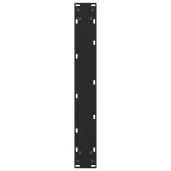 Nogi do stolika kawowego, czarne, 2 szt., 60x(110-111) cm, stal