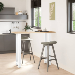 Nogi do stolika kawowego, białe, 2 szt., 40x(110-111) cm, stal