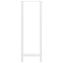 Nogi do stolika kawowego, białe, 2 szt., 40x(110-111) cm, stal