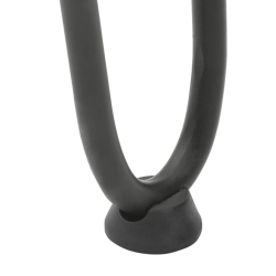 Nogi do stołu Hairpin, 4 szt., antracyt, 10 cm, lita stal