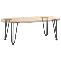 Nogi do stołu Hairpin, 4 szt., antracyt, 30 cm, lita stal