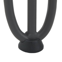 Nogi do stołu Hairpin, 4 szt., antracyt, 30 cm, lita stal