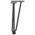 Nogi do stołu Hairpin, 4 szt., antracyt, 30 cm, lita stal