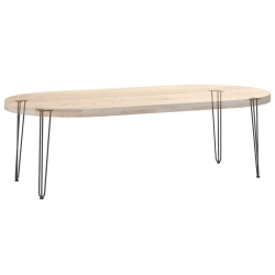 Nogi do stołu Hairpin, 4 szt., antracyt, 72 cm, lita stal