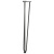 Nogi do stołu Hairpin, 4 szt., antracyt, 72 cm, lita stal