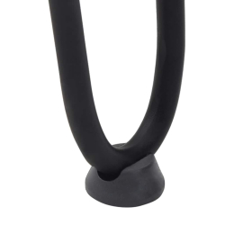 Nogi do stołu Hairpin, 4 szt., czarne, 20 cm, lita stal