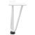 Nogi do stołu Hairpin, 4 szt., biale, 20 cm, lita stal