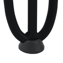 Nogi do stołu Hairpin, 4 szt., czarne, 72 cm, lita stal