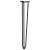 Nogi do stołu Hairpin, 4 szt., czarne, 72 cm, lita stal