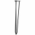 Nogi do stołu Hairpin, 4 szt., czarne, 72 cm, lita stal