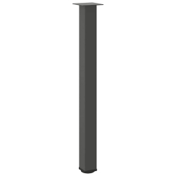 Nogi do stolika kawowego, 4 szt., antracyt, 100-102 cm, stal