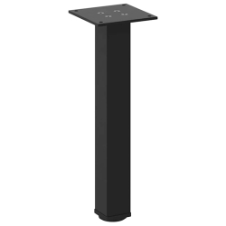 Nogi do stolika kawowego, 4 szt., czarne, 42-44 cm, stal