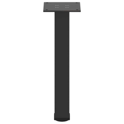 Nogi do stolika kawowego, 4 szt., czarne, 42-44 cm, stal