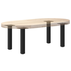 Nogi do stolika kawowego, 4 szt., czarne, 42-44 cm, stal
