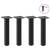 Nogi do stolika kawowego, 4 szt., czarne, 42-44 cm, stal