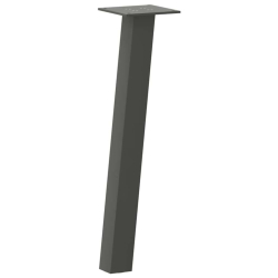 Nogi do stolika kawowego, 4 szt., antracyt, 42 cm, stal