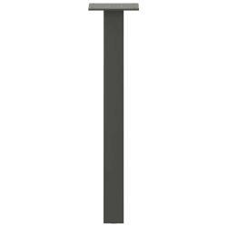 Nogi do stolika kawowego, 4 szt., antracyt, 42 cm, stal