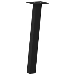 Nogi do stolika kawowego, 4 szt., czarne, 30 cm, stal