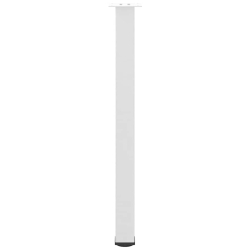 Nogi do stolika kawowego, 4 szt., biale, 90-92 cm, stal
