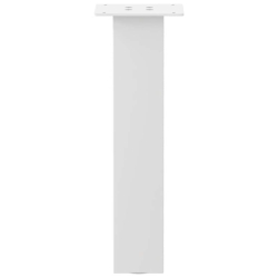 Nogi do stolika kawowego, 4 szt., biale, 42 cm, stal