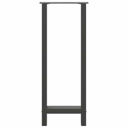 Nogi do stolika kawowego, antracyt, 2 szt., 40x(100-101) cm