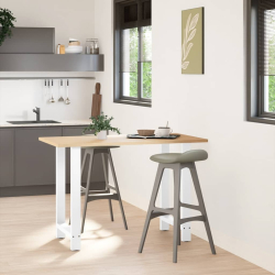 Nogi do stolika kawowego, białe, 2 szt., 60x(90-91) cm, stal