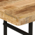 Stolik konsolowy, 112x36x76 cm, lite drewno mango i żelazo