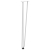 Nogi do stołu Hairpin, 4 szt., biale, 72 cm, lita stal