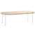 Nogi do stołu Hairpin, 4 szt., biale, 72 cm, lita stal