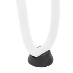 Nogi do stołu Hairpin, 4 szt., biale, 20 cm, lita stal