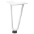 Nogi do stołu Hairpin, 4 szt., biale, 20 cm, lita stal