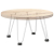 Nogi do stołu Hairpin, 4 szt., biale, 20 cm, lita stal