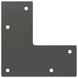 Nogi do stołu Hairpin, 4 szt., antracyt, 72 cm, lita stal