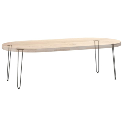 Nogi do stołu Hairpin, 4 szt., antracyt, 72 cm, lita stal