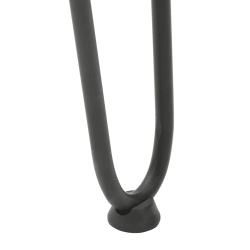 Nogi do stołu Hairpin, 4 szt., antracyt, 72 cm, lita stal